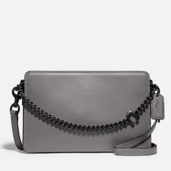 NWT Coach Signature Chain Leather Crossbody Bag - Picture 14 of 14